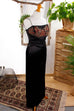Abendkleid schwarz Satin Default Title 90er Abendmode Frau S 36-38 schwarz vintageberlin.de