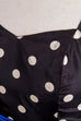 80er Jahre Partykleid schwarz Punkte 80er blau Disco Frau Rockabilly S 36-38 schwarz vintageberlin.de
