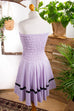 Rock´n´Roll Tanzkleid lila weiß