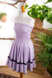 Rock´n´Roll Tanzkleid lila weiß