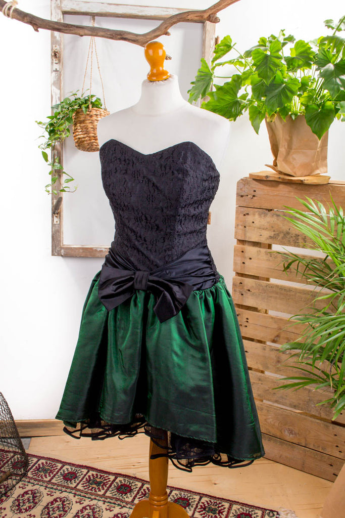 Gothic Tanzkleid schwarz grün