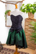 Gothic Tanzkleid schwarz grün
