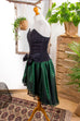 Gothic Tanzkleid schwarz grün