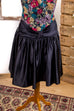 Vintage Partykleid schwarz bunt 80er 90er bunt Disco Frau L 44-46 Rockabilly schwarz vintageberlin.de