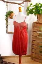 süßes Charleston Kleid rot gold