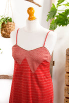 süßes Charleston Kleid rot gold