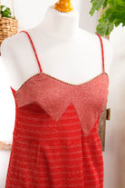 süßes Charleston Kleid rot gold