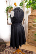 60s Tanzkleid schwarz + Federn 50er 60er 70er Abendmode Disco Frau M 40-42 Mod Rockabilly Schlager schwarz Special vintageberlin.de