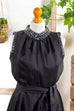 60s Tanzkleid schwarz + Federn 50er 60er 70er Abendmode Disco Frau M 40-42 Mod Rockabilly Schlager schwarz Special vintageberlin.de