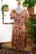 50er Tanzkleid rosa Blumen
