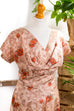 50er Tanzkleid rosa Blumen