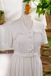 40er Jahre Kleid weiß