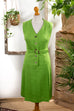 70er Kleid apfelgrün