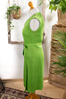 70er Kleid apfelgrün