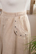 Vintage Rock beige Nieten 70er 80er beige Boho Disco Frau Rockabilly S 36-38 vintageberlin.de
