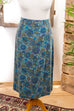 60s Wollrock blau Blumen Default Title 60er blau Frau L 44-46 Rockabilly Sekretärin vintageberlin.de