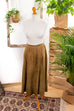 Wildlederrock weit schwingend Default Title 80er 90er Boho braun Frau M 40-42 vintageberlin.de