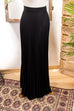 bodenlang Faltenrock Wolle 70er 80er Abendmode Boho Frau Hippie S 36-38 schwarz Special vintageberlin.de