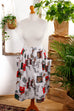 Baumwollrock Dschungelmuster Taschen Default Title 80er 90er Boho bunt Frau L 44-46 M 40-42 vintageberlin.de