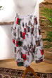 Baumwollrock Dschungelmuster Taschen 80er 90er Boho bunt Frau L 44-46 M 40-42 vintageberlin.de