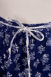 Vintage Baumwollrock blau Muster 70er blau Boho Frau Hippie S 36-38 vintageberlin.de