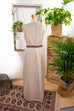 60s Abendkleid gold Brokat 60er 70er Abendmode Boho Disco Frau gold M 40-42 Schlager Special vintageberlin.de