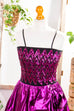 Partykleid pink metallic 80er 90er Abendmode Disco Frau pink S 36-38 vintageberlin.de
