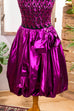 Partykleid pink metallic 80er 90er Abendmode Disco Frau pink S 36-38 vintageberlin.de