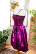 Partykleid pink metallic 80er 90er Abendmode Disco Frau pink S 36-38 vintageberlin.de