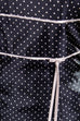 Cocktailkleid schwarz Satin Punkte 90er Abendmode Frau schwarz XS 32-34 vintageberlin.de