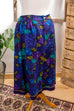 Vintage Viskoserock bunt 80er 90er Boho bunt Frau L 44-46 vintageberlin.de