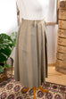 Vintage Faltenrock khaki