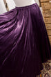 Vintage Satinrock tellerweit 80er 90er Boho Frau L 44-46 lila vintageberlin.de