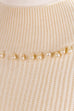 Pulloverkleid creme Perlen
