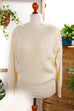 Strickpulli creme vegan Default Title 90er beige Frau M 40-42 Sekretärin weiß vintageberlin.de
