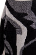 Pullover schwarz grau Muster