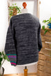 Vintage Pullover Blättermuster