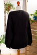 Vintage Pulli schwarz Muster