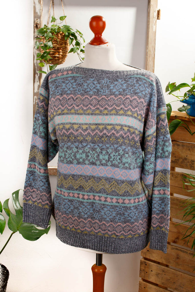 Vintage Pulli pastell vegan
