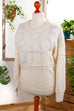 Strickpulli weiß Wollmix Default Title 80er 90er beige Boho Frau L 44-46 M 40-42 Rockabilly Sekretärin Unisize weiß vintageberlin.de
