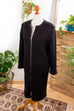RICHERT BEIL Strickmantel 90er Designer Frau M 40-42 S 36-38 schwarz Special vintageberlin.de