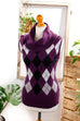 Rollkragen Angora Pulli lila
