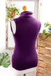 Rollkragen Angora Pulli lila