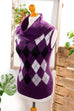 Rollkragen Angora Pulli lila