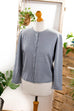 leichte Strickjacke grau Wollmix Default Title Frau grau M 40-42 Rockabilly S 36-38 Sekretärin vintageberlin.de