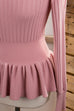 Strick Pulli rose Schößchen
