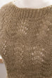 Häkel Pulli Pullover Khaki 80er 90er beige Boho Frau grün M 40-42 S 36-38 vintageberlin.de