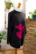 Oversize Pulli grau pink