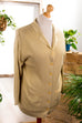 Strickjacke Gold Glitzer 90er Frau gold L 44-46 M 40-42 vintageberlin.de