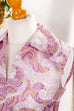 70s Disco Kleid lila Paisley 60er 70er bunt DDR Disco Frau lila M 40-42 Rockabilly S 36-38 Schlager vintageberlin.de